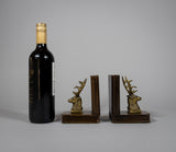 Pair of 19th Century Bronze Stag Bookends - Harrington Antiques