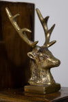 Pair of 19th Century Bronze Stag Bookends - Harrington Antiques
