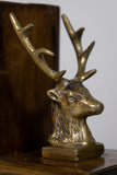 Pair of 19th Century Bronze Stag Bookends - Harrington Antiques