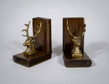Pair of 19th Century Bronze Stag Bookends - Harrington Antiques