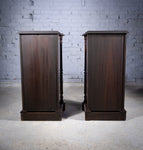 Pair Of 19th Century Mahogany Pedestal Cupboards - Harrington Antiques