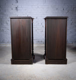 Pair Of 19th Century Mahogany Pedestal Cupboards - Harrington Antiques