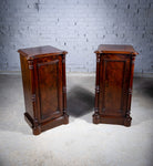 Pair Of 19th Century Mahogany Pedestal Cupboards - Harrington Antiques