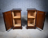 Pair Of 19th Century Mahogany Pedestal Cupboards - Harrington Antiques