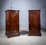 Pair Of 19th Century Mahogany Pedestal Cupboards - Harrington Antiques