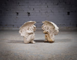 Pair Of 19th Century Victorian Cast Iron Cherubs - Harrington Antiques