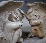 Pair Of 19th Century Victorian Cast Iron Cherubs - Harrington Antiques