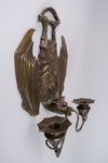 Pair Of Bronze Bat Wall Sconces After William Tonks & Sons For Liberty's. - Harrington Antiques