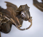 Pair Of Bronze Bat Wall Sconces After William Tonks & Sons For Liberty's. - Harrington Antiques