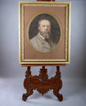 Pair Of Large 19th Century Pastel Portraits, Signed J. W. Walton 1890' - Harrington Antiques