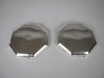 Pair of Silver Small Octagonal Trays by H Phillips Aldershot, London, 1948. - Harrington Antiques