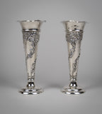 Pair of Silver Spill Vases by William Comyns & Sons, London, 1902. - Harrington Antiques