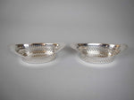 Pair of Sterling Silver Bon Bon Dishes, 1899 & 1900 by Atkin Bros, Sheffield - Harrington Antiques