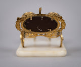 Palais Royale Horse & Carriage Inkwell With Baccarat Glass, c.1860. - Harrington Antiques