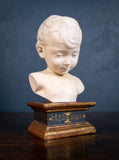 Plaster Bust Of Infant On Giltwood Plinth - Harrington Antiques