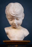 Plaster Bust Of Infant On Giltwood Plinth - Harrington Antiques