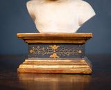 Plaster Bust Of Infant On Giltwood Plinth - Harrington Antiques