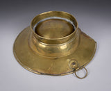 Rare 18th Century Brass Barber's / Bleeding Bowl - Harrington Antiques