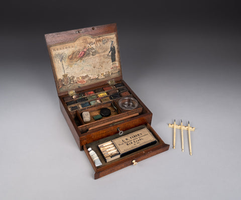 Rare 18th Century Reeves & Inwood Watercolour Paint Box, c.1785 - Harrington Antiques