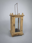 Rare Early 19th Century Wooden Hanging Candle Lantern / Barn Lantern. - Harrington Antiques