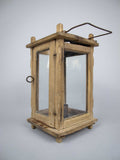 Rare Early 19th Century Wooden Hanging Candle Lantern / Barn Lantern. - Harrington Antiques