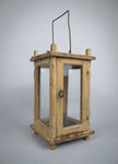 Rare Early 19th Century Wooden Hanging Candle Lantern / Barn Lantern. - Harrington Antiques