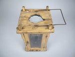 Rare Early 19th Century Wooden Hanging Candle Lantern / Barn Lantern. - Harrington Antiques