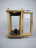 Rare Early 19th Century Wooden Hanging Candle Lantern / Barn Lantern. - Harrington Antiques