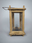 Rare Early 19th Century Wooden Hanging Candle Lantern / Barn Lantern. - Harrington Antiques