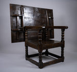 Rare Jacobean Oak Metamorphic Monk's Chair / Table, c.1620 - Harrington Antiques