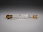 Rare Silver Gilt Double Ended Scent Bottle By John Harris, London, 1857. - Harrington Antiques