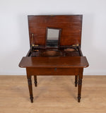 Regency Mahogany Metamorphic Campaign Desk / Dining / Dressing Table - Harrington Antiques