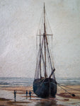 S Conway Lloyd Jones (1846-97) - Large Watercolour Estuary Scene, Dated 1886. - Harrington Antiques