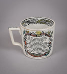 Scarce Victorian Farmers Arms Mug by Wood & Hulme, c.1885. - Harrington Antiques