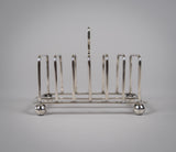 Scottish Silver Toast Rack by Robert & William Sorley, Glasgow, 1913. - Harrington Antiques