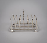 Scottish Silver Toast Rack by Robert & William Sorley, Glasgow, 1913. - Harrington Antiques