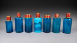 Set of Large 19th Century Blue Glass Apothecary Jars - Harrington Antiques