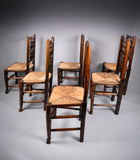 Set Of Six Georgian Lancashire Spindleback Ash & Elm Dining Chairs - Harrington Antiques