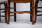 Set Of Six Georgian Lancashire Spindleback Ash & Elm Dining Chairs - Harrington Antiques