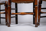 Set Of Six Georgian Lancashire Spindleback Ash & Elm Dining Chairs - Harrington Antiques