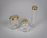 Set Of Three Silver Gilt Dressing Table Jars by B & G West, London, 1942 - Harrington Antiques