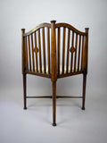 Sheraton Revival Inlaid Ash Corner Chair, Circa. 1900. - Harrington Antiques