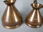 Six Graduated Vintage Copper Imperial Measuring Jugs. - Harrington Antiques