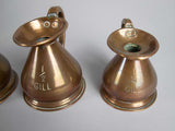 Six Graduated Vintage Copper Imperial Measuring Jugs. - Harrington Antiques