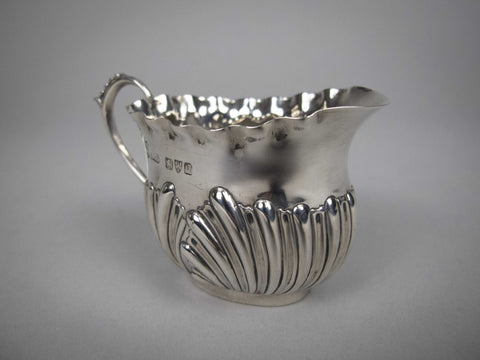 Small Sterling Silver Milk Jug by John Millward Banks, Chester, 1899. - Harrington Antiques