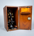 Spencer, Buffalo, USA Monocular Microscope With Lenses & Fitted Case, c.1920s. - Harrington Antiques