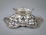 Sterling Silver Bon Bon Dish by Charles Boyton & Sons, London, 1893. - Harrington Antiques