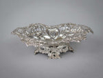 Sterling Silver Bon Bon Dish by Charles Boyton & Sons, London, 1893. - Harrington Antiques