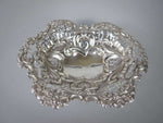 Sterling Silver Bon Bon Dish by Charles Boyton & Sons, London, 1893. - Harrington Antiques