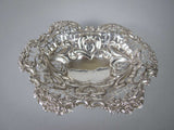 Sterling Silver Bon Bon Dish by Charles Boyton & Sons, London, 1893. - Harrington Antiques